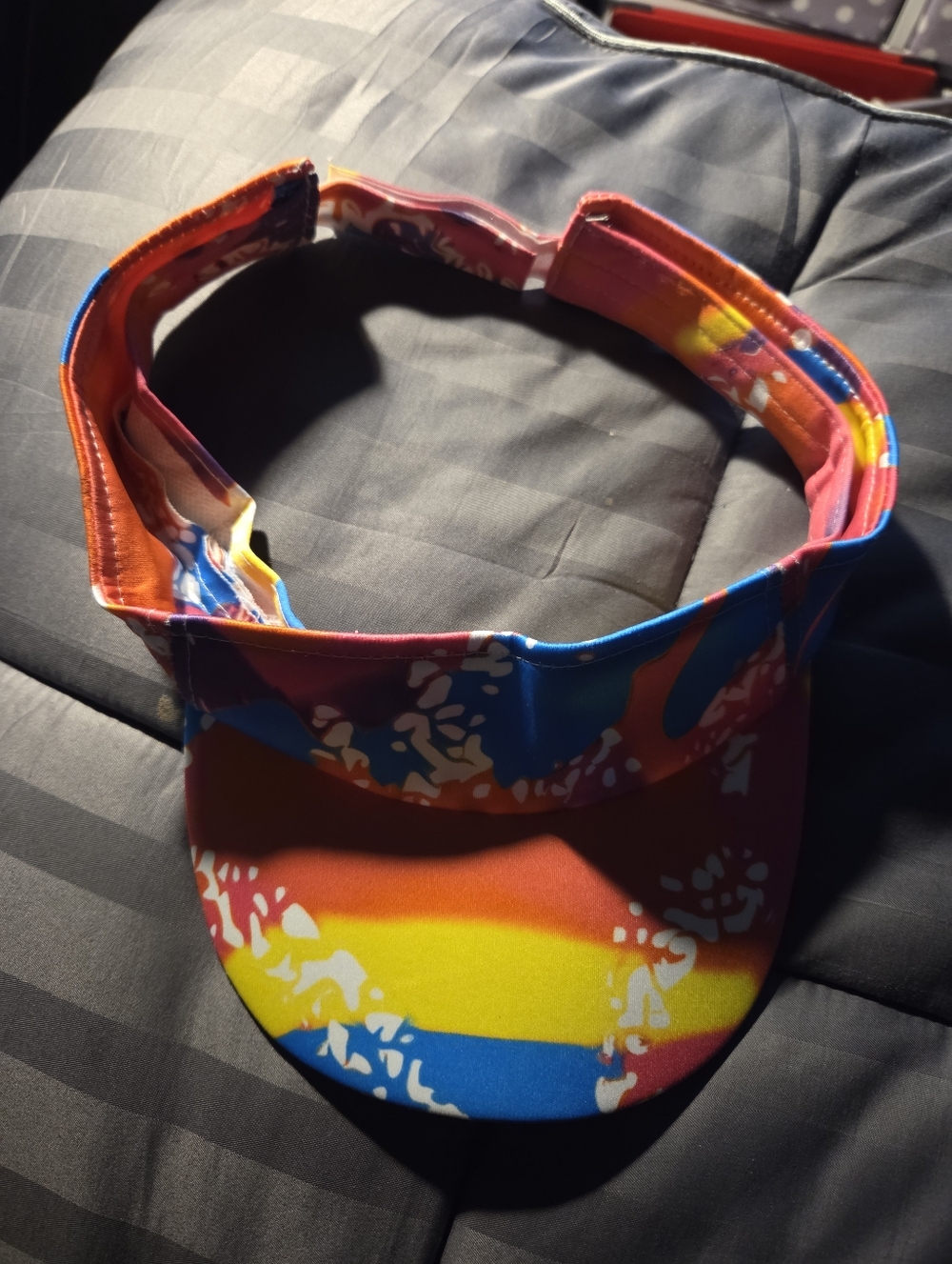 Kids Multicolor Rainbow Visor - Unbranded